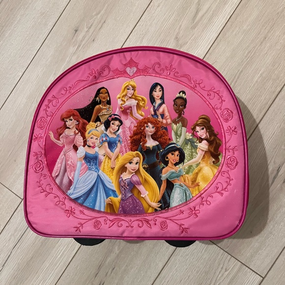 Disney Other Disney Store Princess Suitcase In Pink With Pull Out